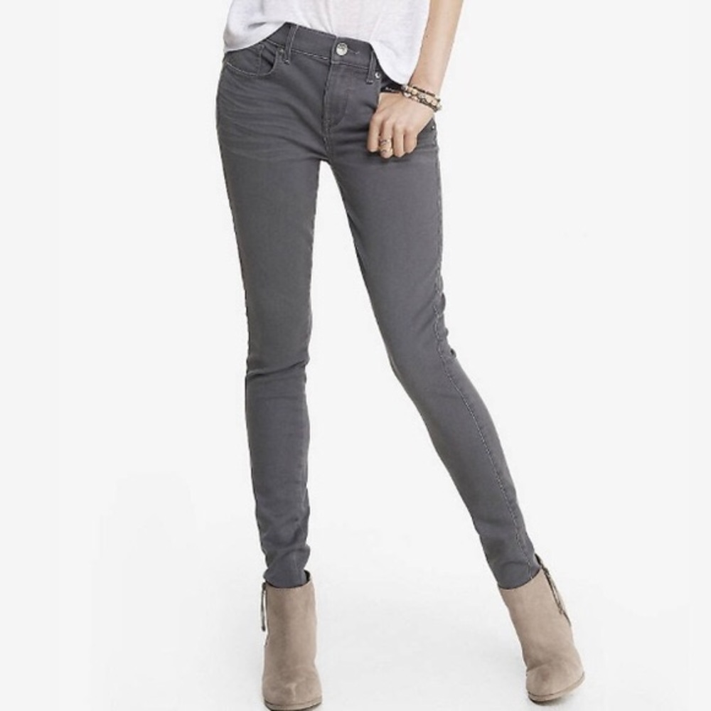 Express Extreme Stretch Mid Rise Legging Jeans